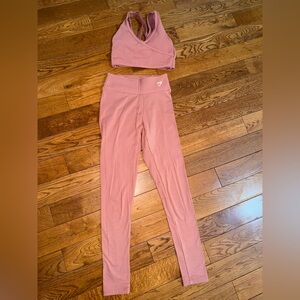 Gymshark Pink Leggings and Sports Bra Set